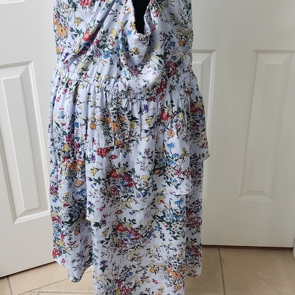 NWOT Women’s dress Lavender Floral Asymmetrical - Picture 6 of 7